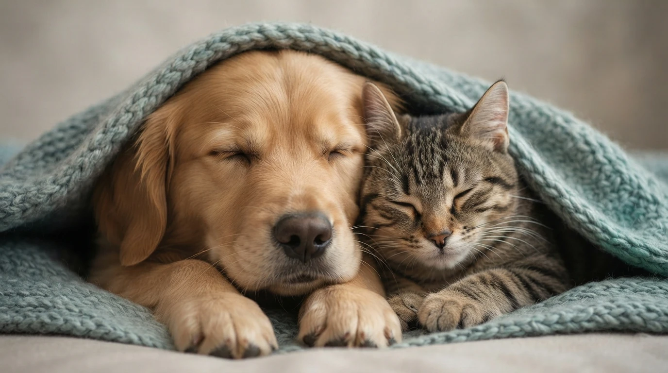 Perro y gato juntos