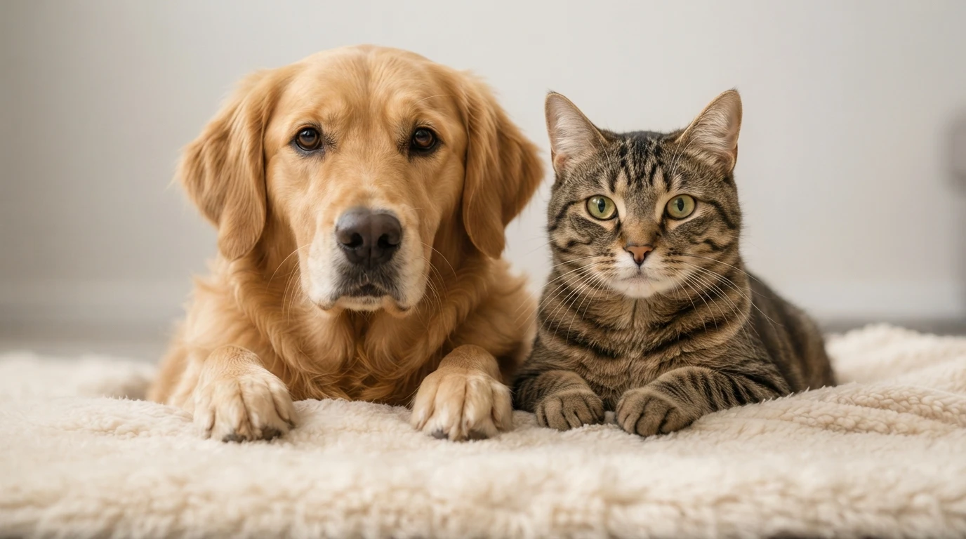 Perro y gato juntos